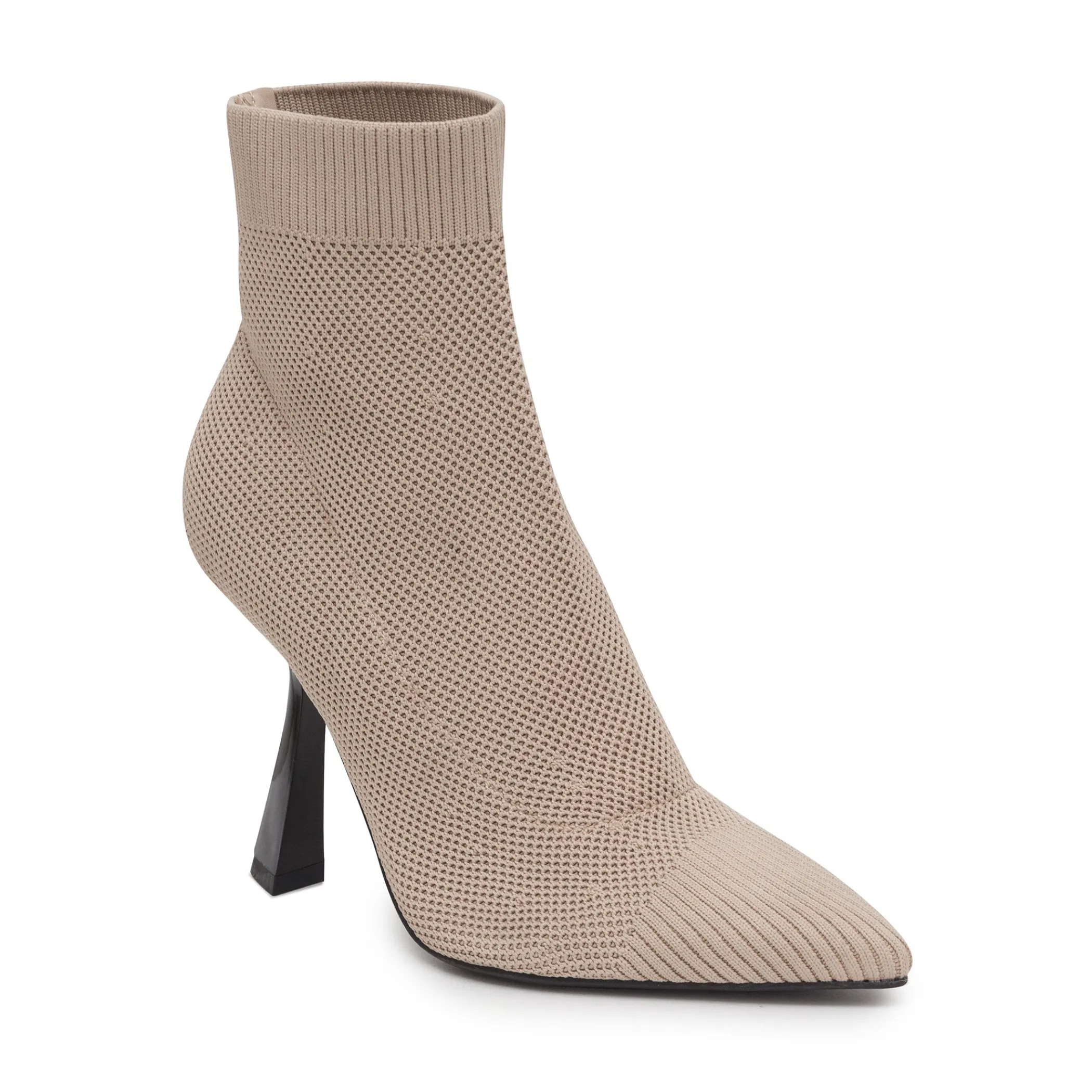 Sale Marc Fisher Umair Heeled Bootie Light Pink Natural Knit