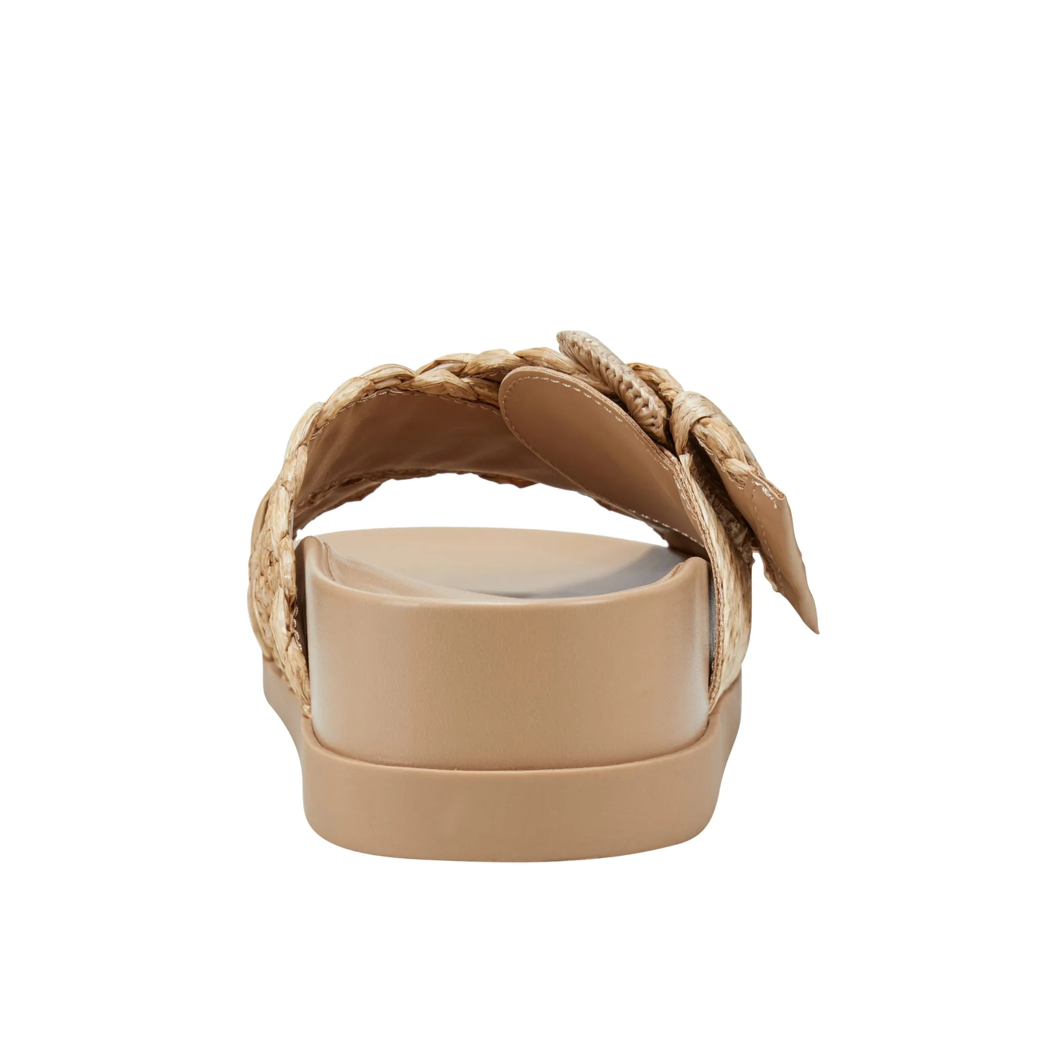 Shop Marc Fisher Welti Flat Footbed Sandal Medium Natural