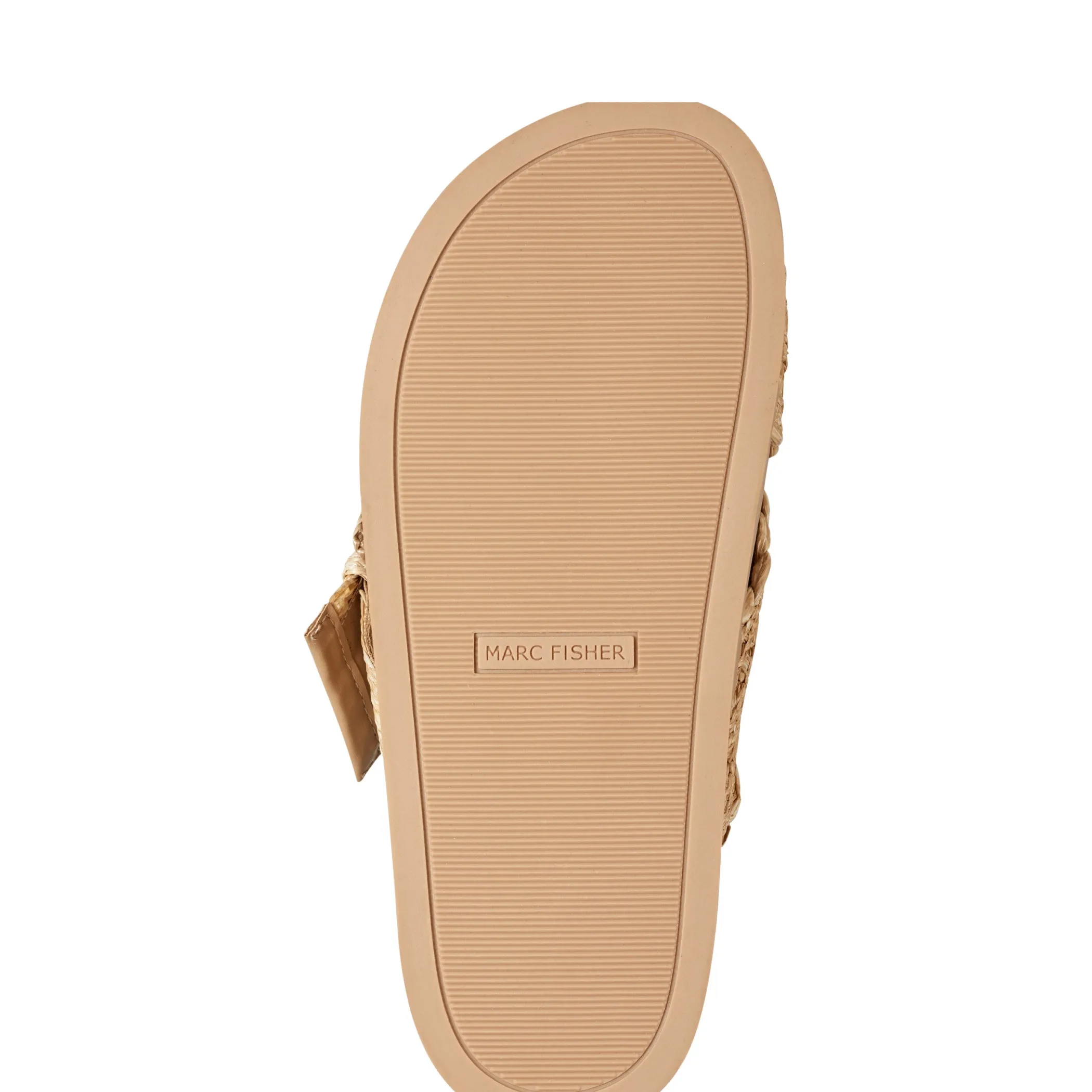 Shop Marc Fisher Welti Flat Footbed Sandal Medium Natural
