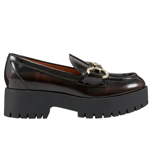 Clearance Marc Fisher Wilmer Slip-on Lug Sole Loafer Dark Brown Leather