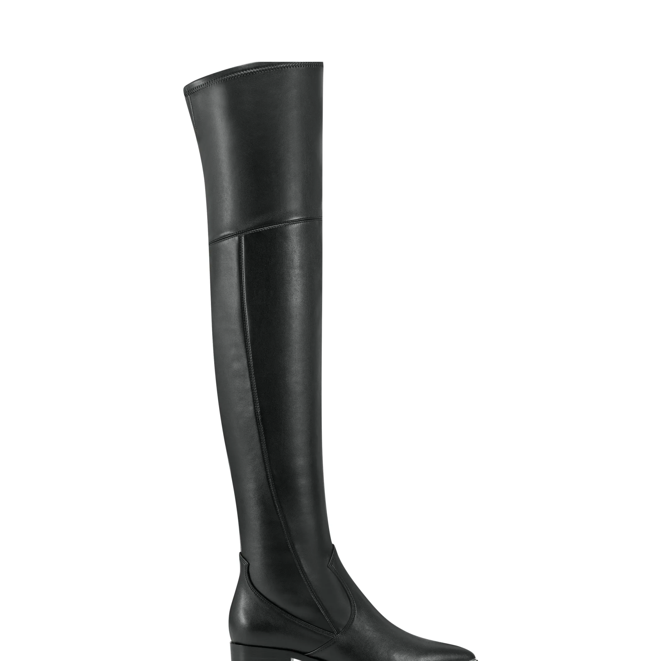 Best Marc Fisher Yaki Pointy Toe Over The Knee Boot Black Leather