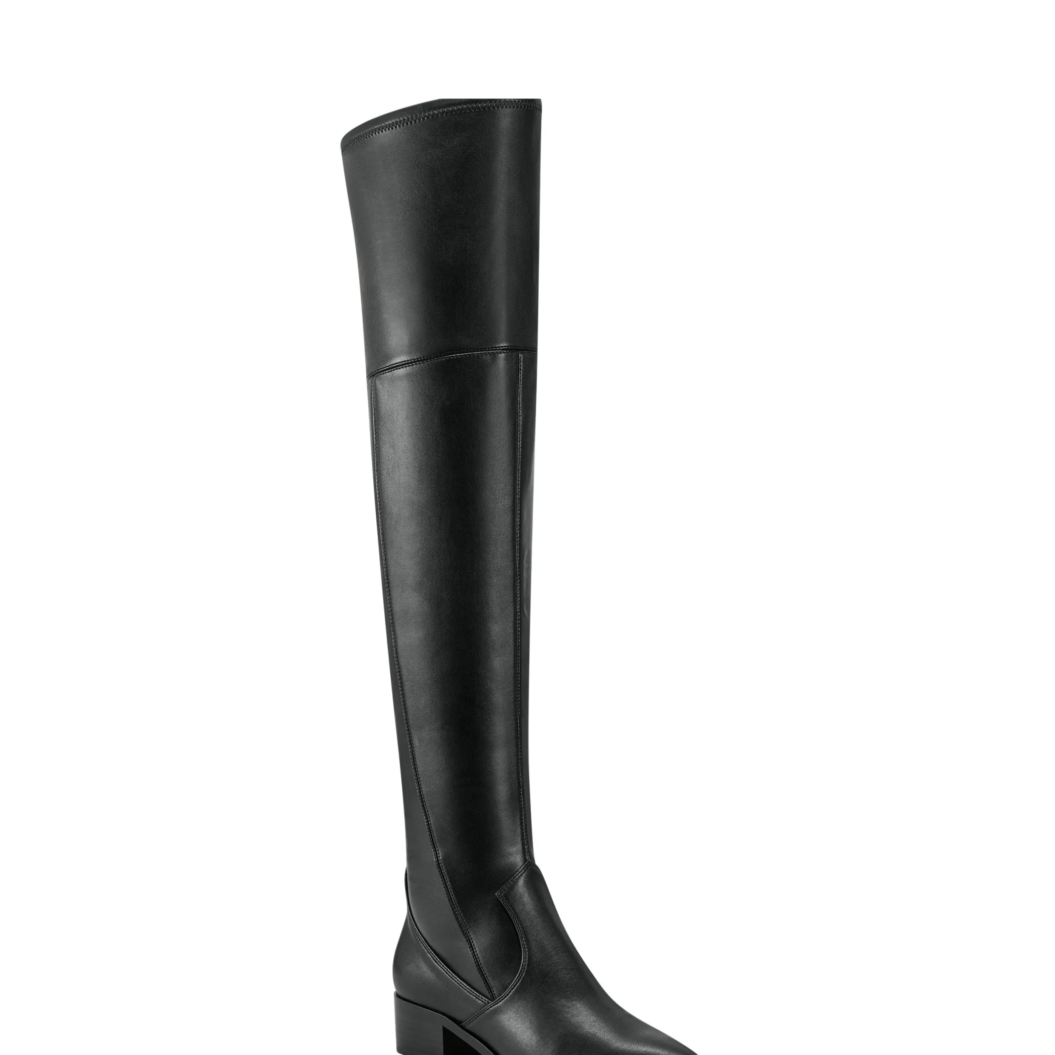 Best Marc Fisher Yaki Pointy Toe Over The Knee Boot Black Leather