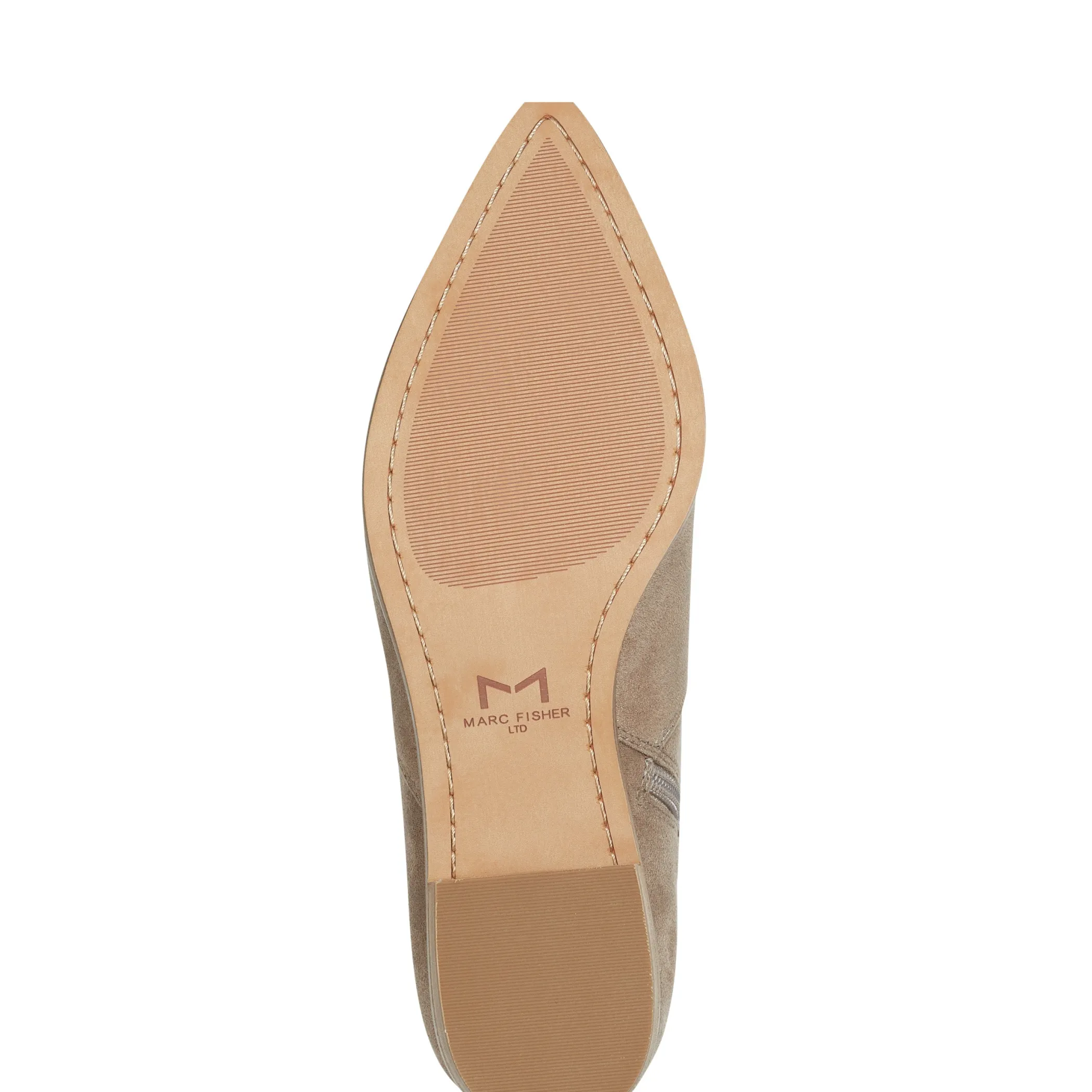 New Marc Fisher Yaki Pointy Toe Over The Knee Boot Taupe