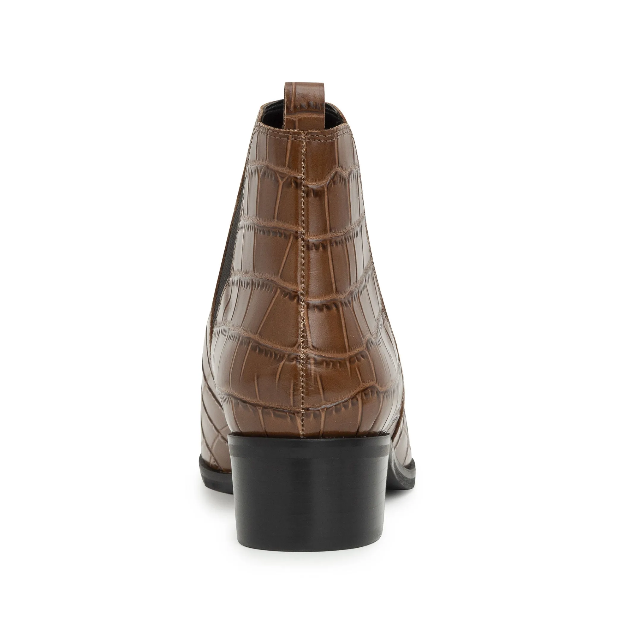 Store Marc Fisher Yale Pointy Toe Chelsea Bootie Brown Croco