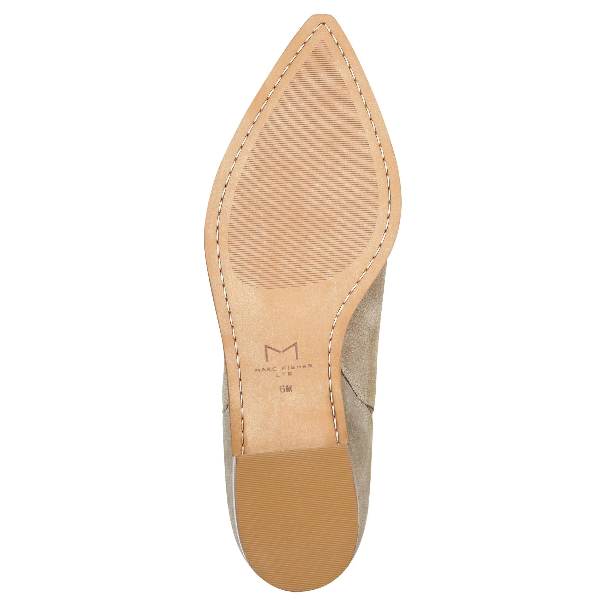 Best Sale Marc Fisher Yale Pointy Toe Chelsea Bootie Taupe Suede