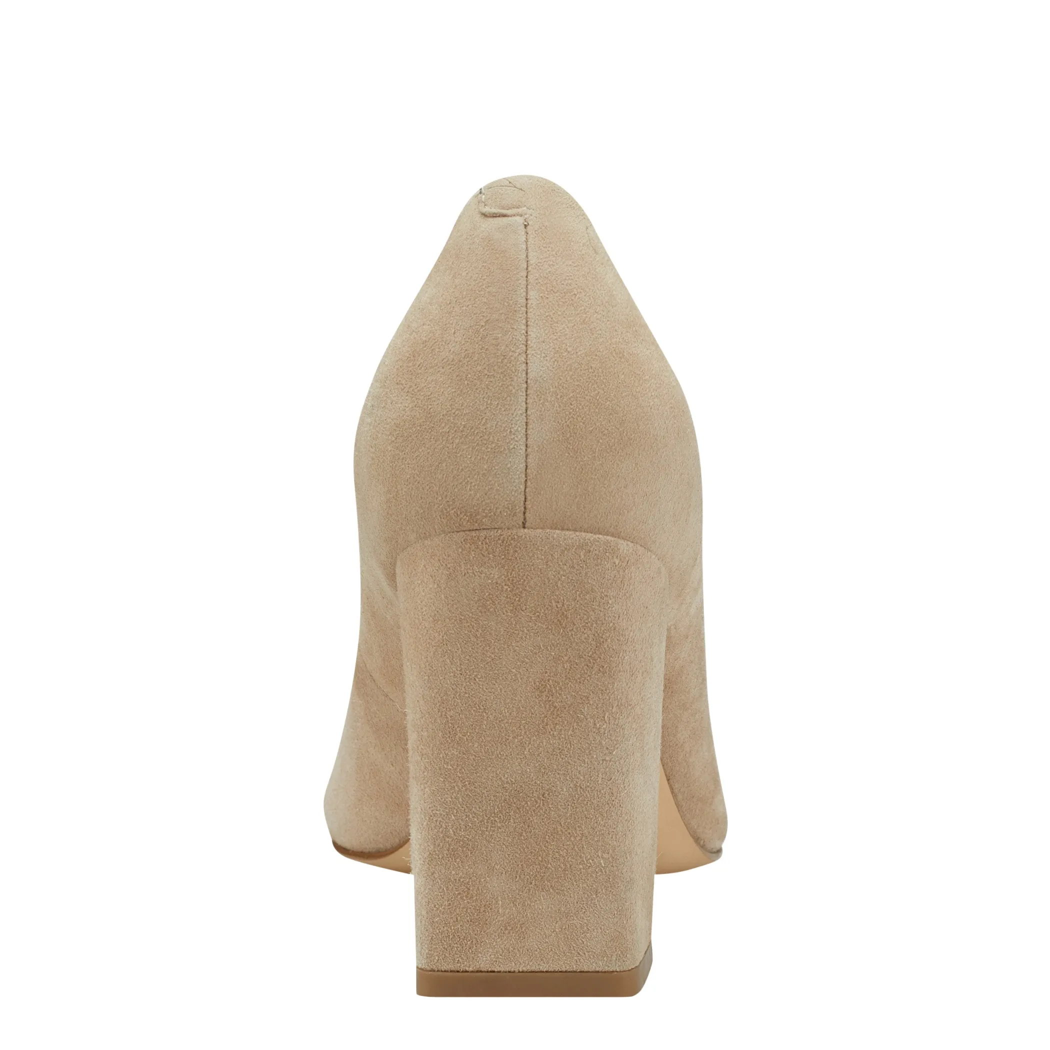 New Marc Fisher Yalina Block Heel Pump Sahara Suede