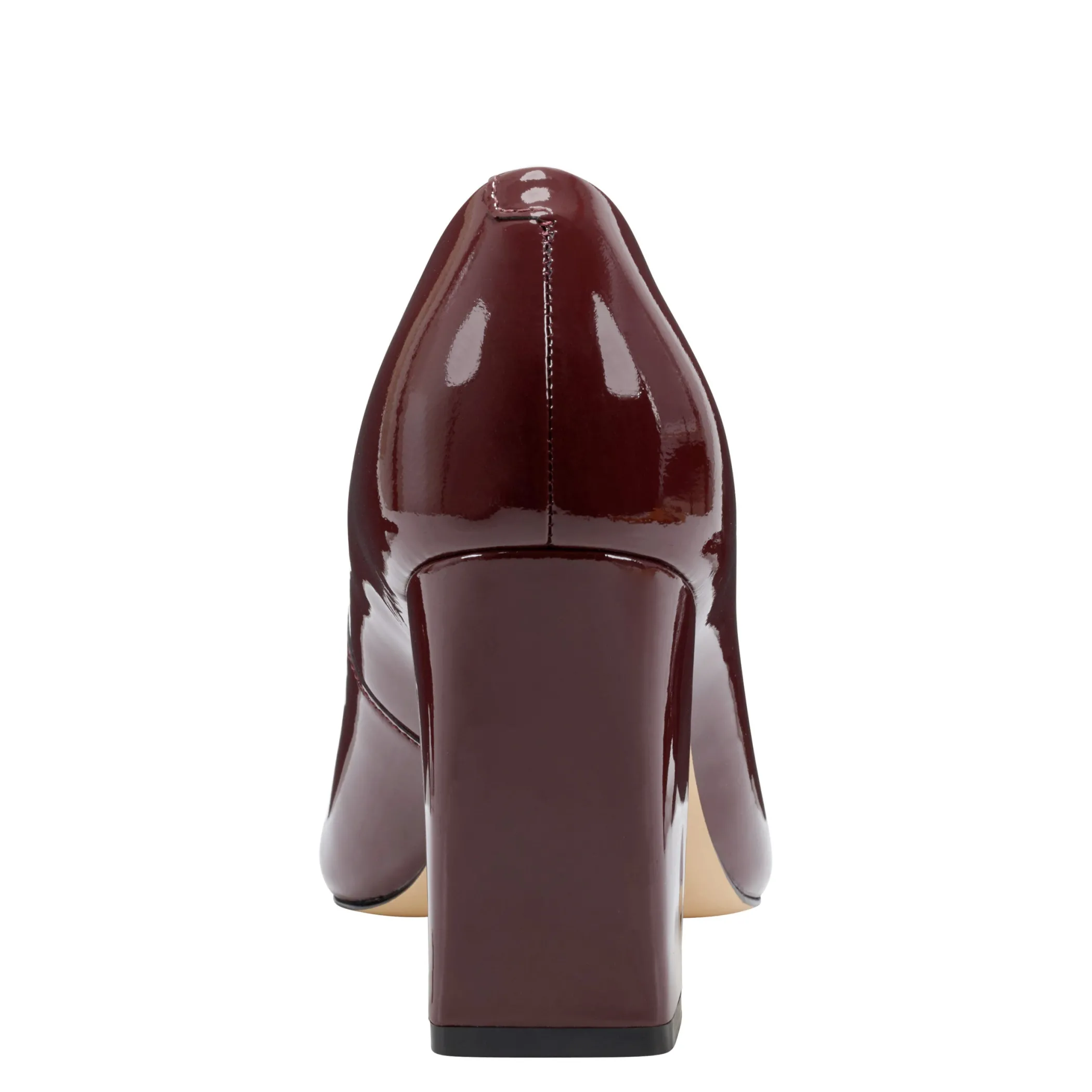 Best Marc Fisher Yalina Block Heel Pump Burgondy Patent