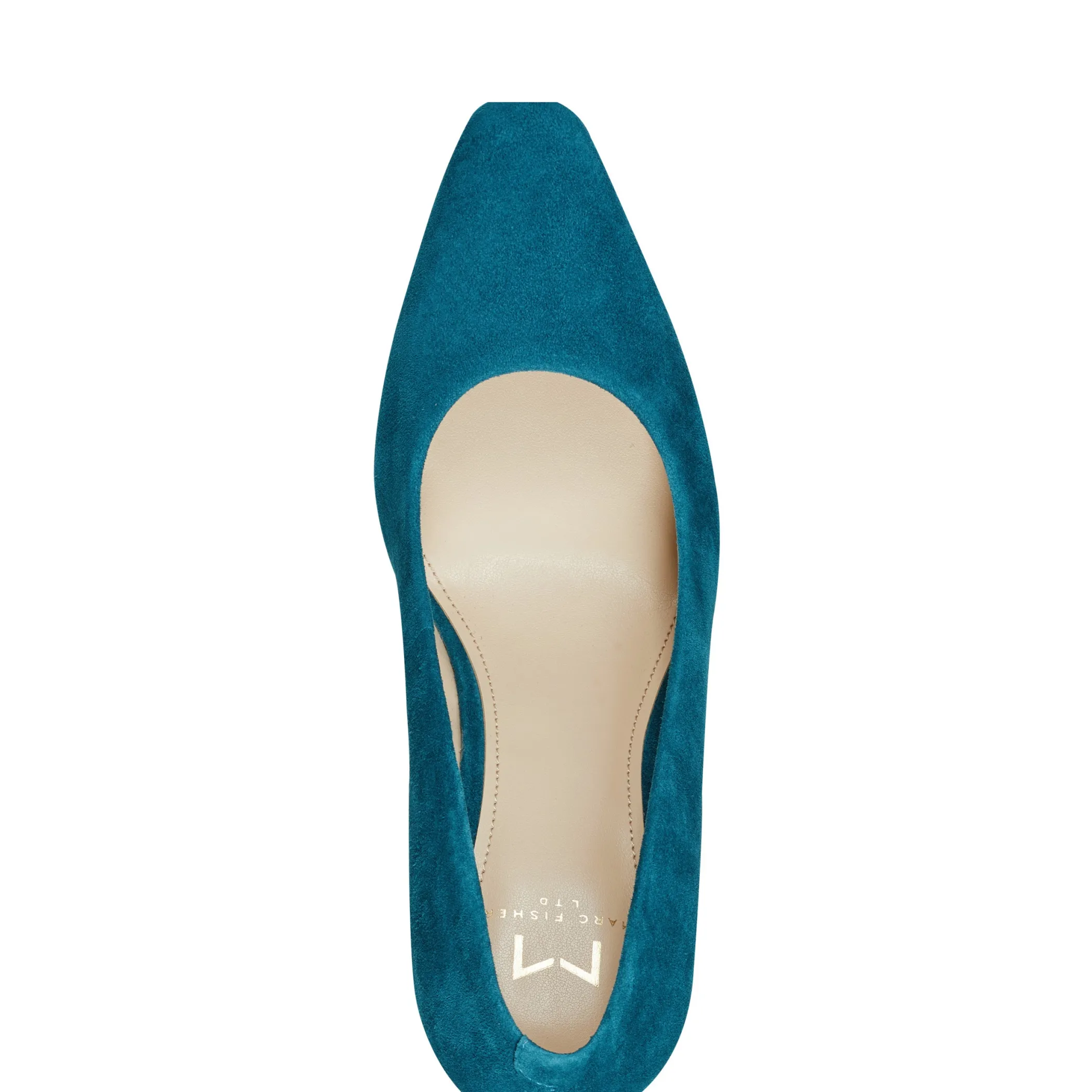 Hot Marc Fisher Yalina Block Heel Pump Teal Suede