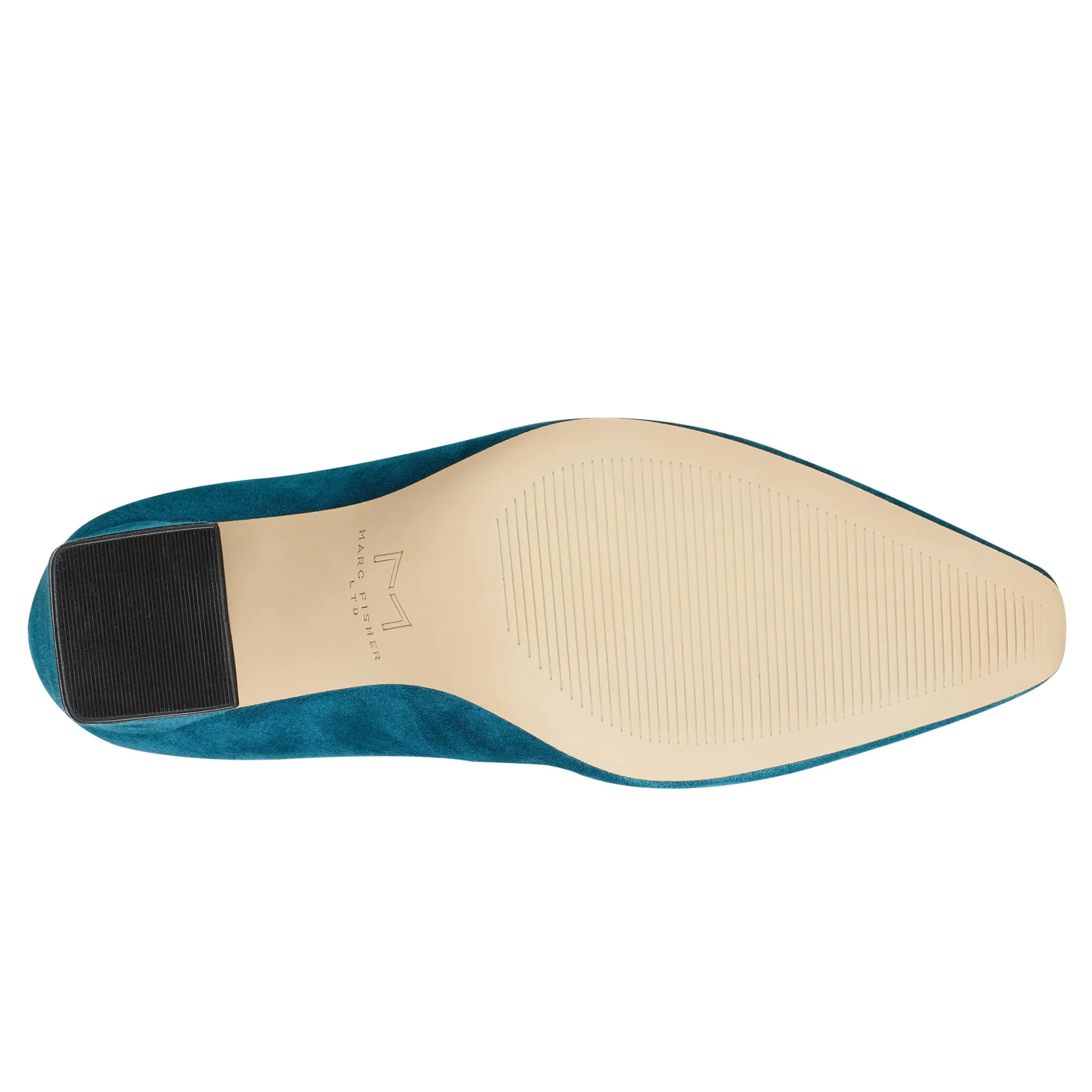 Hot Marc Fisher Yalina Block Heel Pump Teal Suede