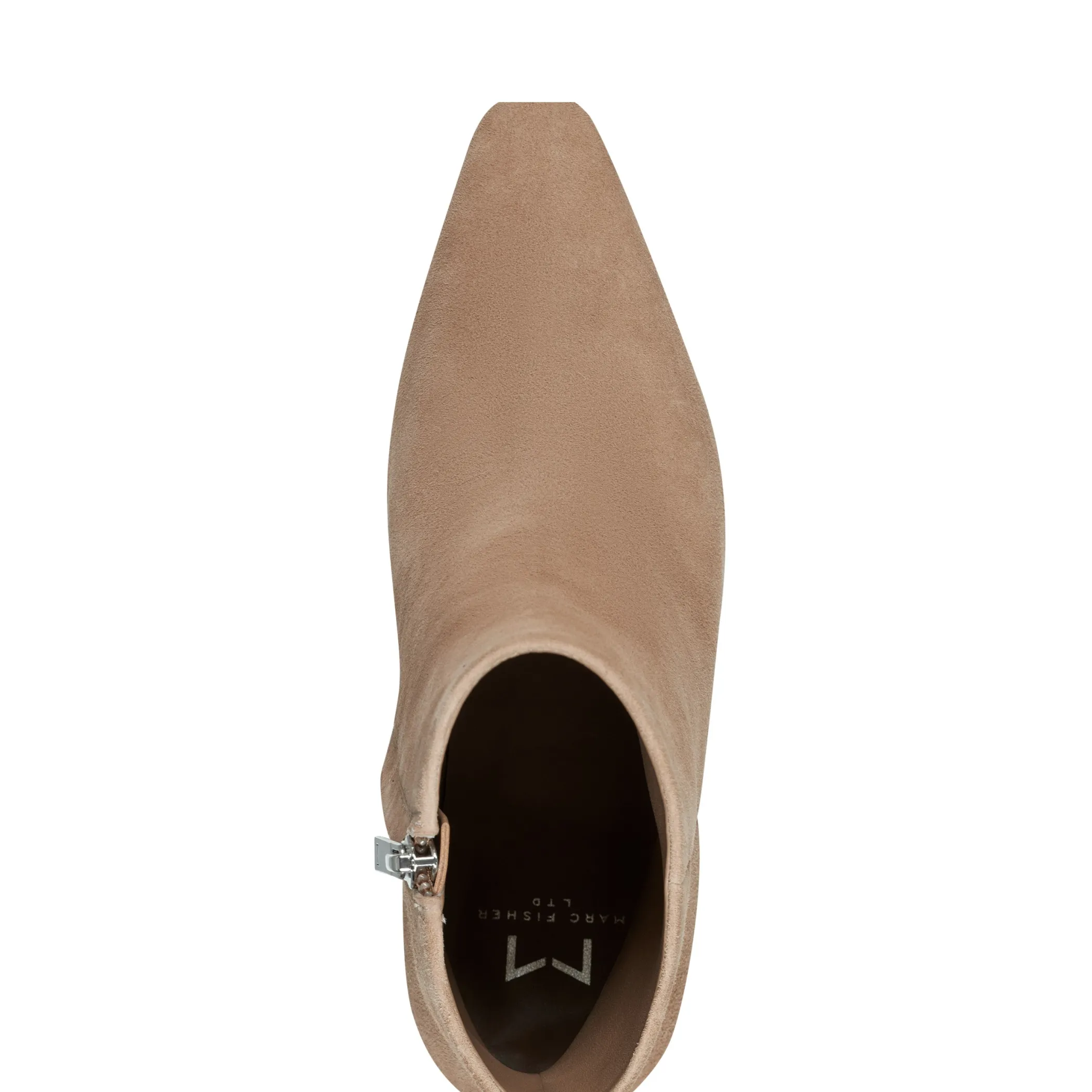 Discount Marc Fisher Yanara Heeled Bootie Cognac Suede