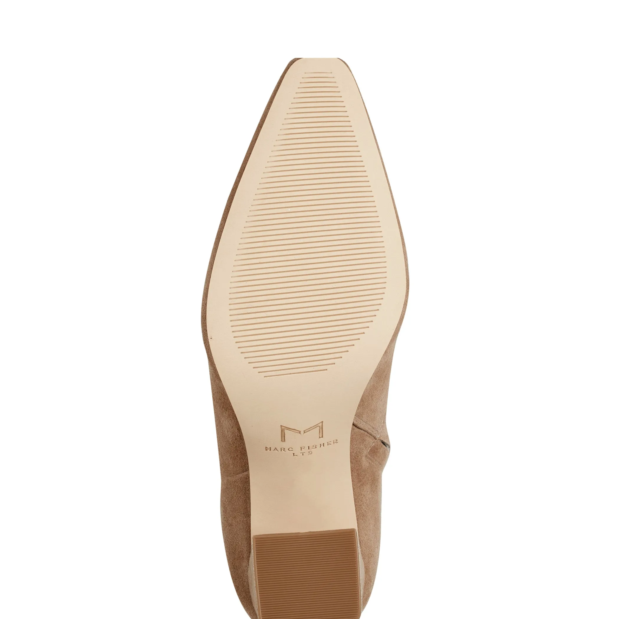 Discount Marc Fisher Yanara Heeled Bootie Cognac Suede