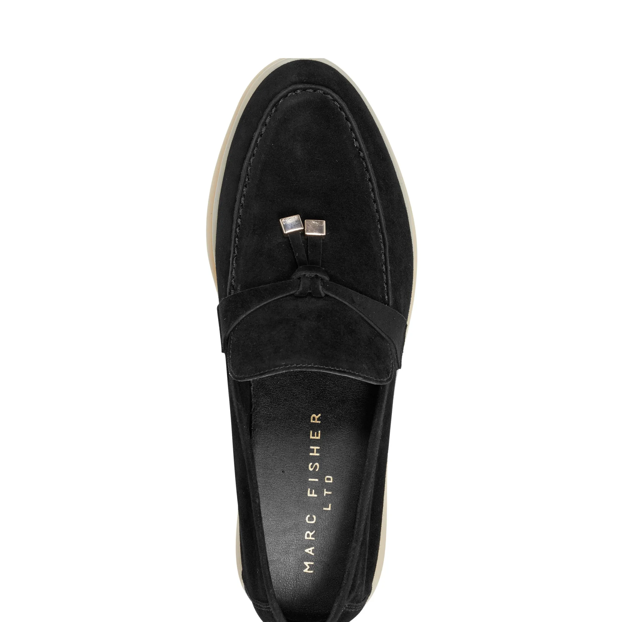 Cheap Marc Fisher Yanelli Casual Loafer Black Suede