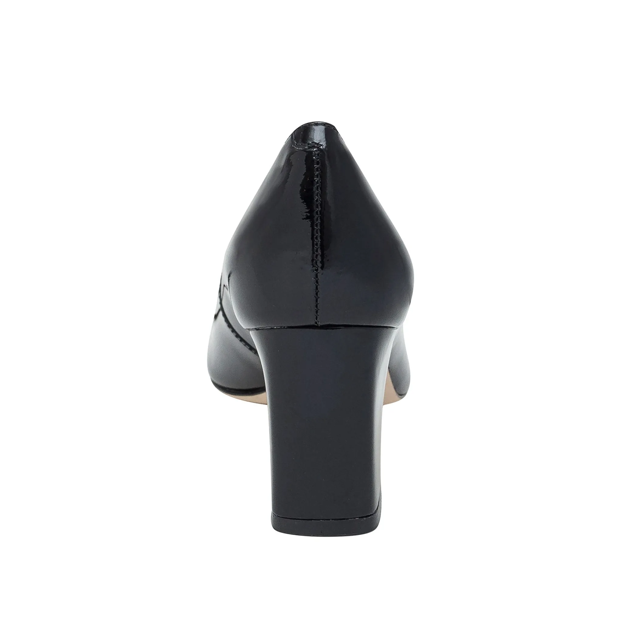 Store Marc Fisher Zala Block Heel Pointy Toe Pump Black Patent Leather