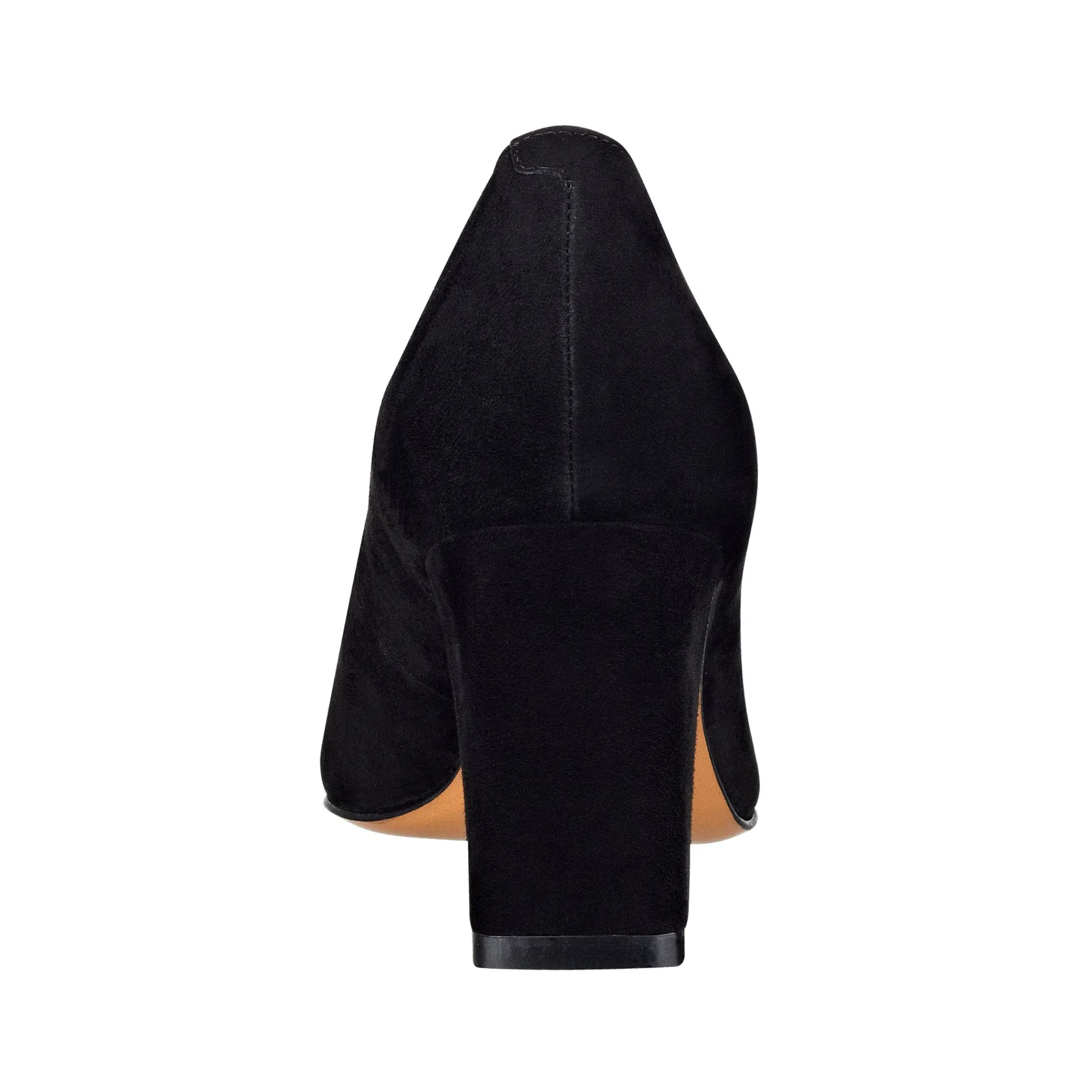 Sale Marc Fisher Zala Block Heel Pointy Toe Pump Black Suede