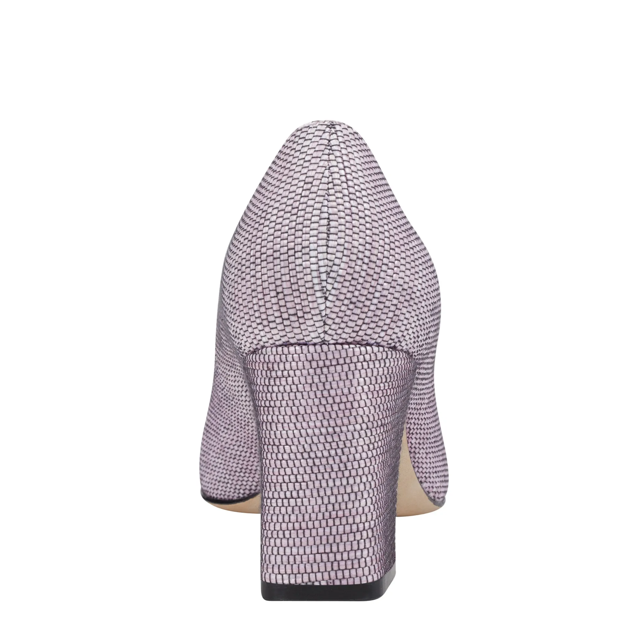 Online Marc Fisher Zala Block Heel Pointy Toe Pump Pink Raffia Multi