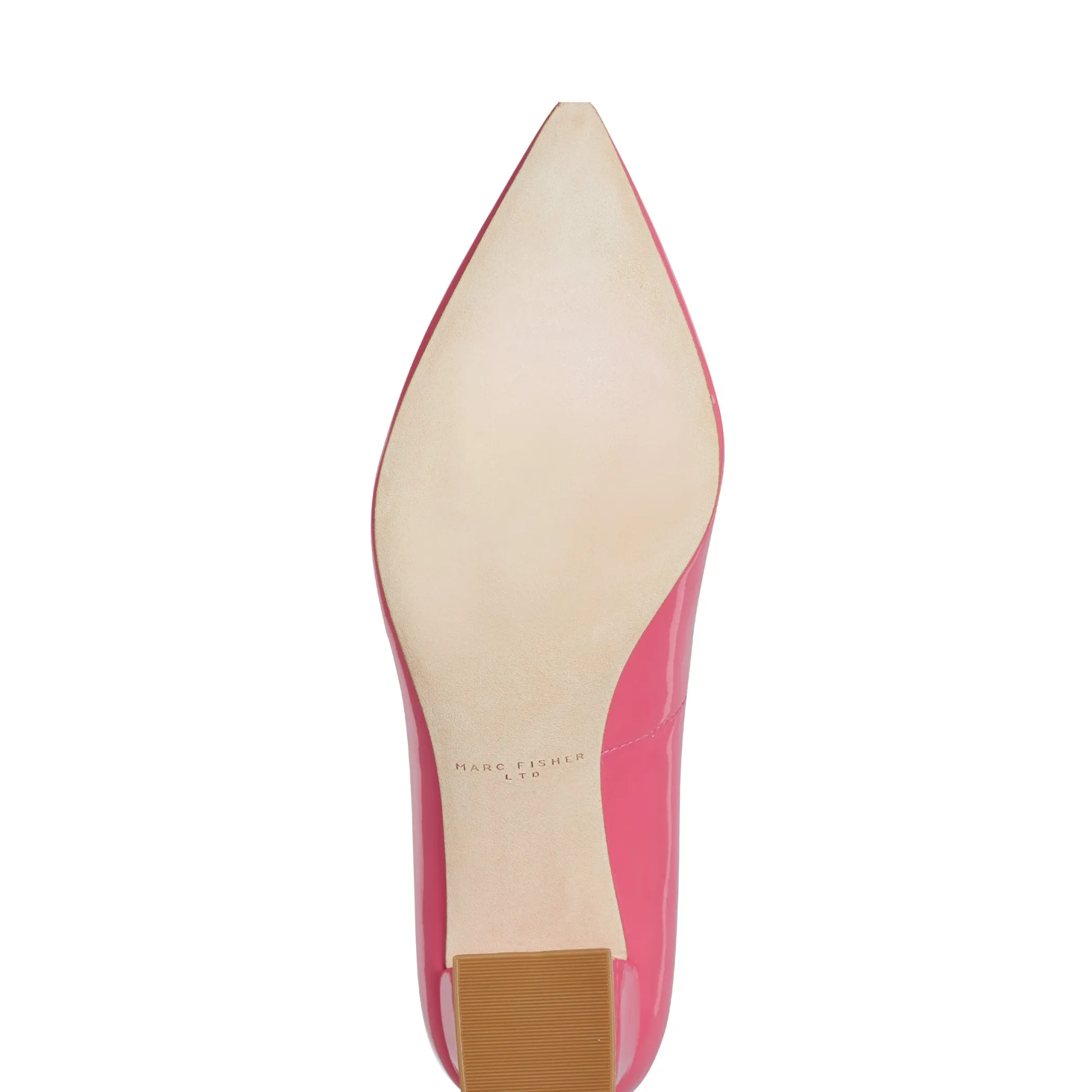 Online Marc Fisher Zala Block Heel Pointy Toe Pump Pink Patent Leather