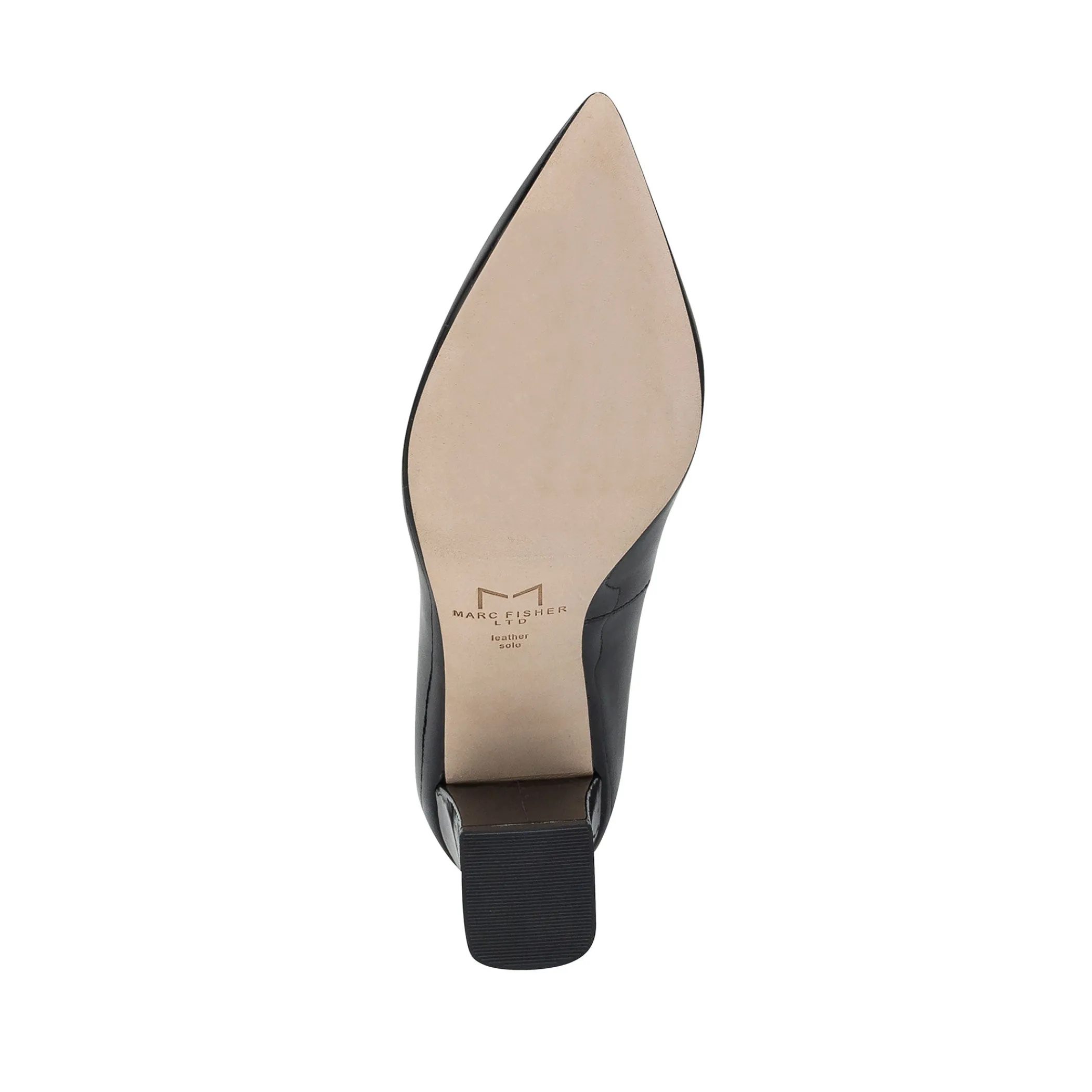 Store Marc Fisher Zala Block Heel Pointy Toe Pump Black Patent Leather