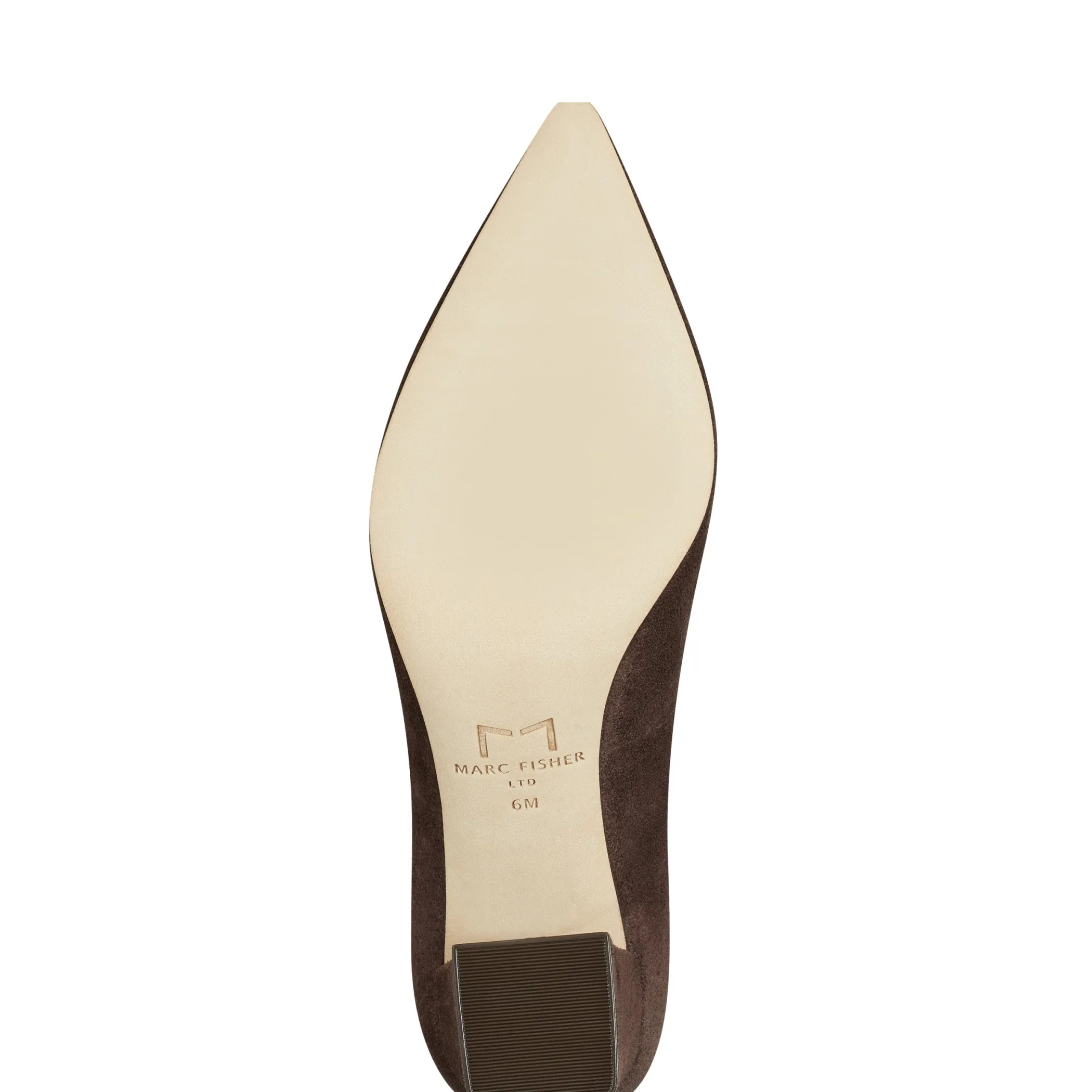 Discount Marc Fisher Zala Block Heel Pointy Toe Pump Dark Brown