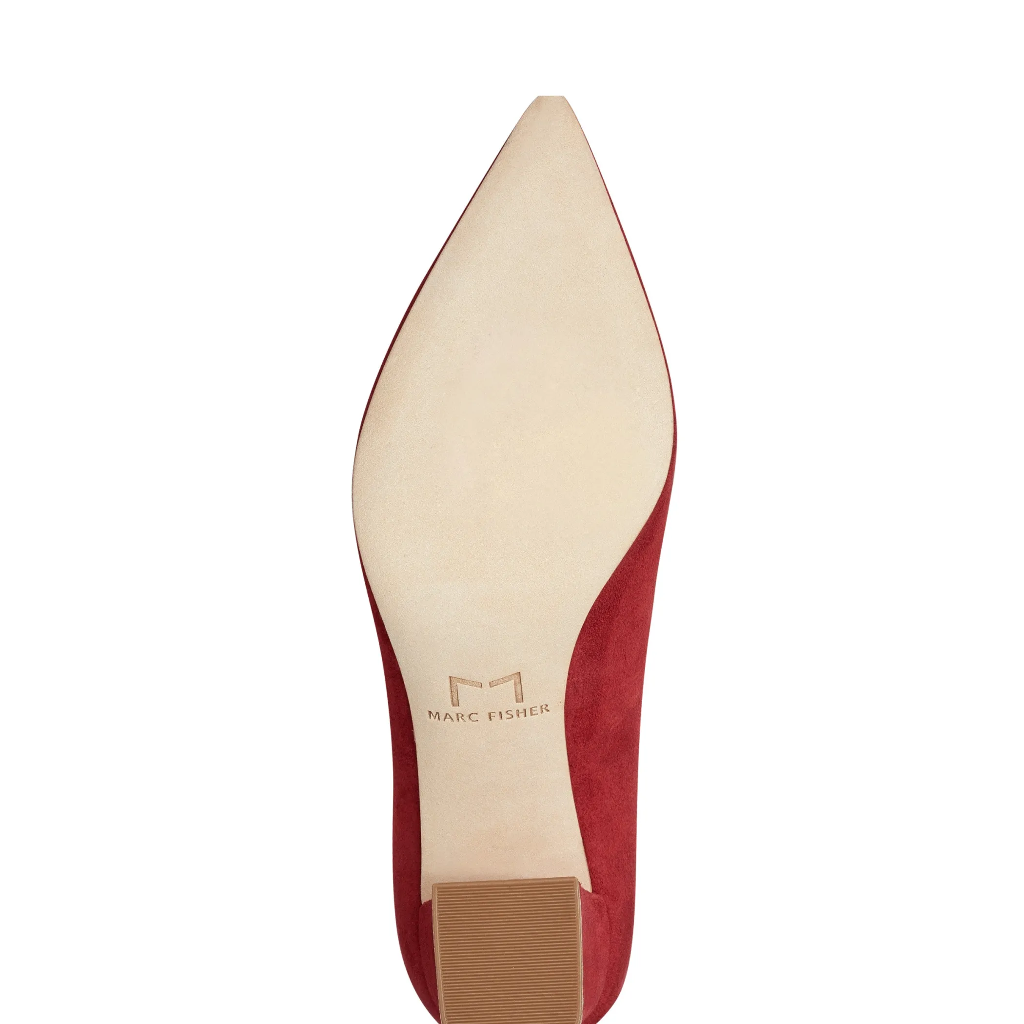 Shop Marc Fisher Zala Block Heel Pointy Toe Pump Red